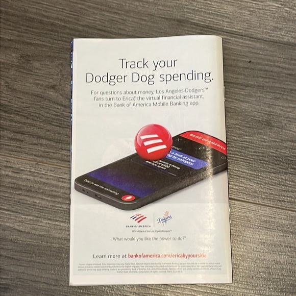 Los Angeles Dodgers Program June 2024.  Freddie Freeman - Picture 2 of 2